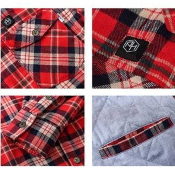 ✔NEW! Men's 🔥HEATED🔥 Flannel Jacket - Picture 4 of 7
